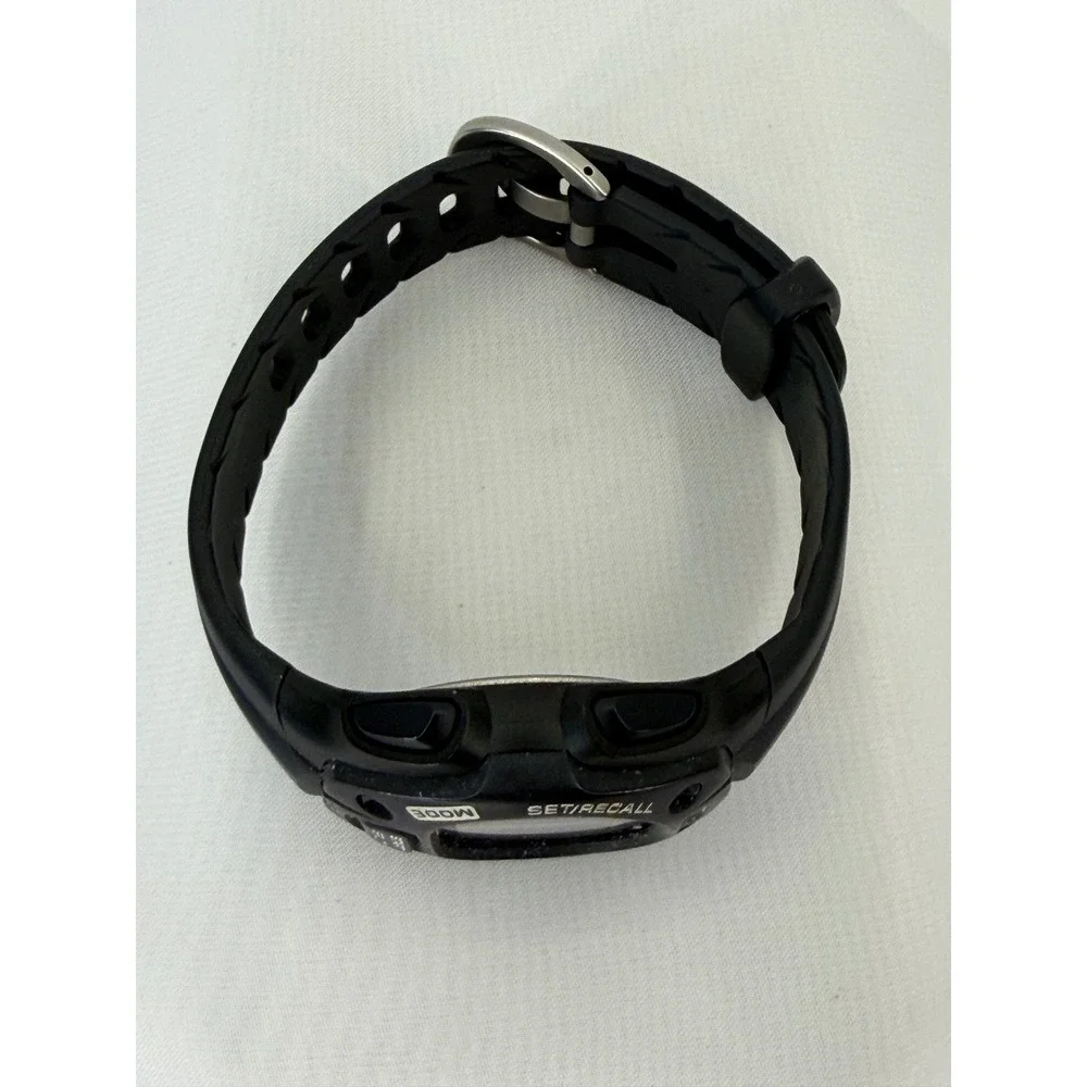 Timex Ironman Triathlon Watch Black Digital 30 Lap Indiglo WR 100M 170 U5